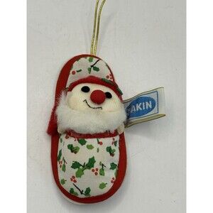 Vintage Christmas Ornament  Elf in Slipper R.Dakin Co 1983